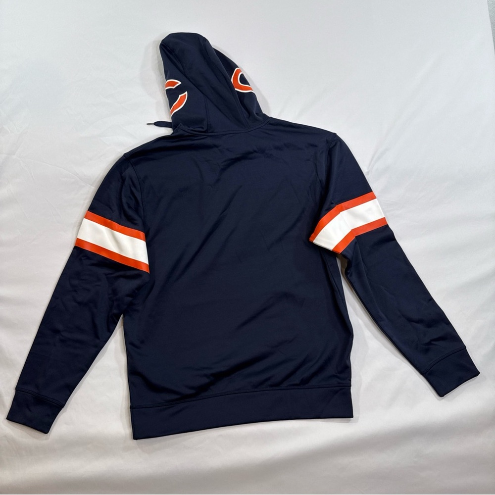 Majestic Navy Hoodie with Orange Bears Logo - Picture 2 of 6